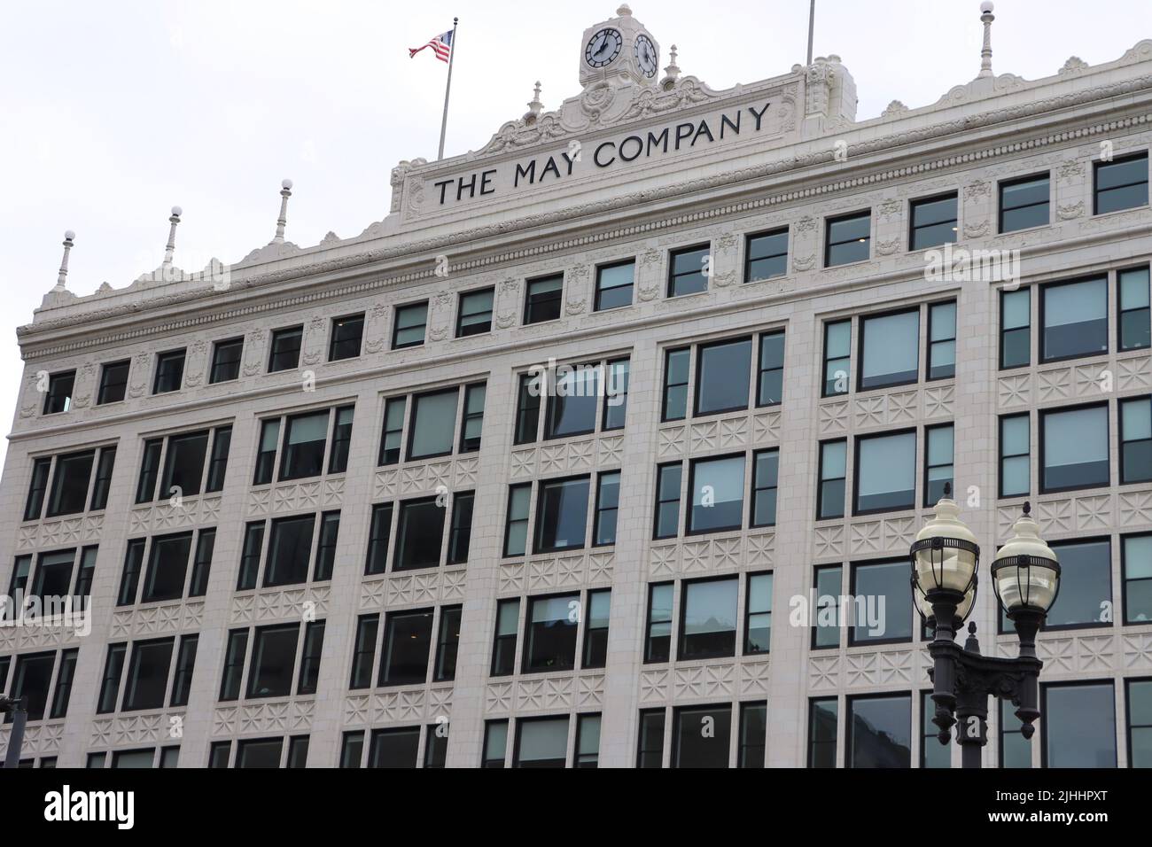 Le bâtiment de la compagnie May à Cleveland, juin 2022 Banque D'Images