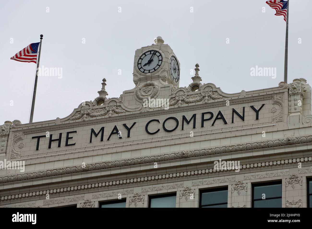 Le bâtiment de la compagnie May à Cleveland, juin 2022 Banque D'Images