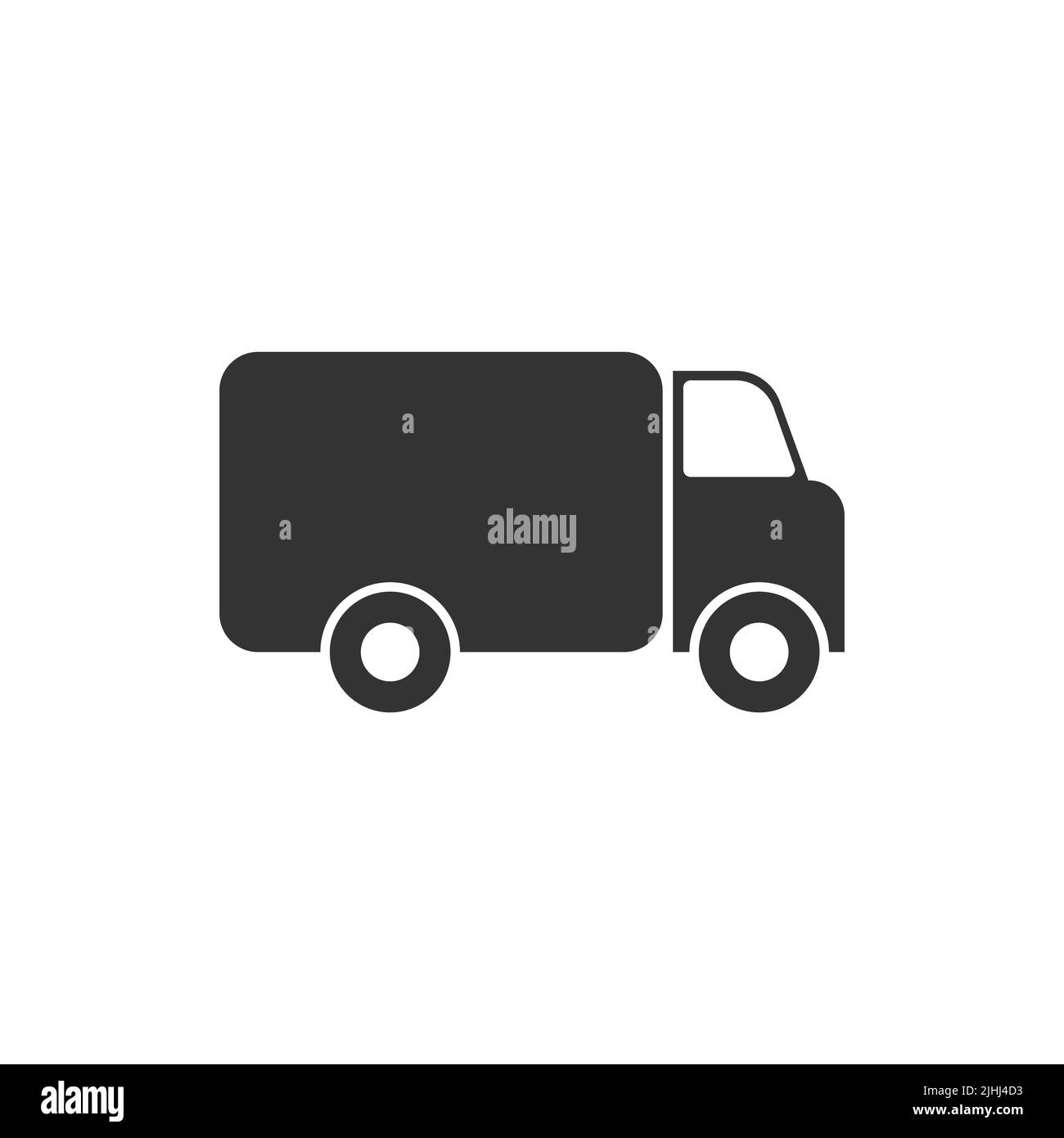 Icône de vecteur de livraison isolée sur fond blanc. Illustration de Vecteur