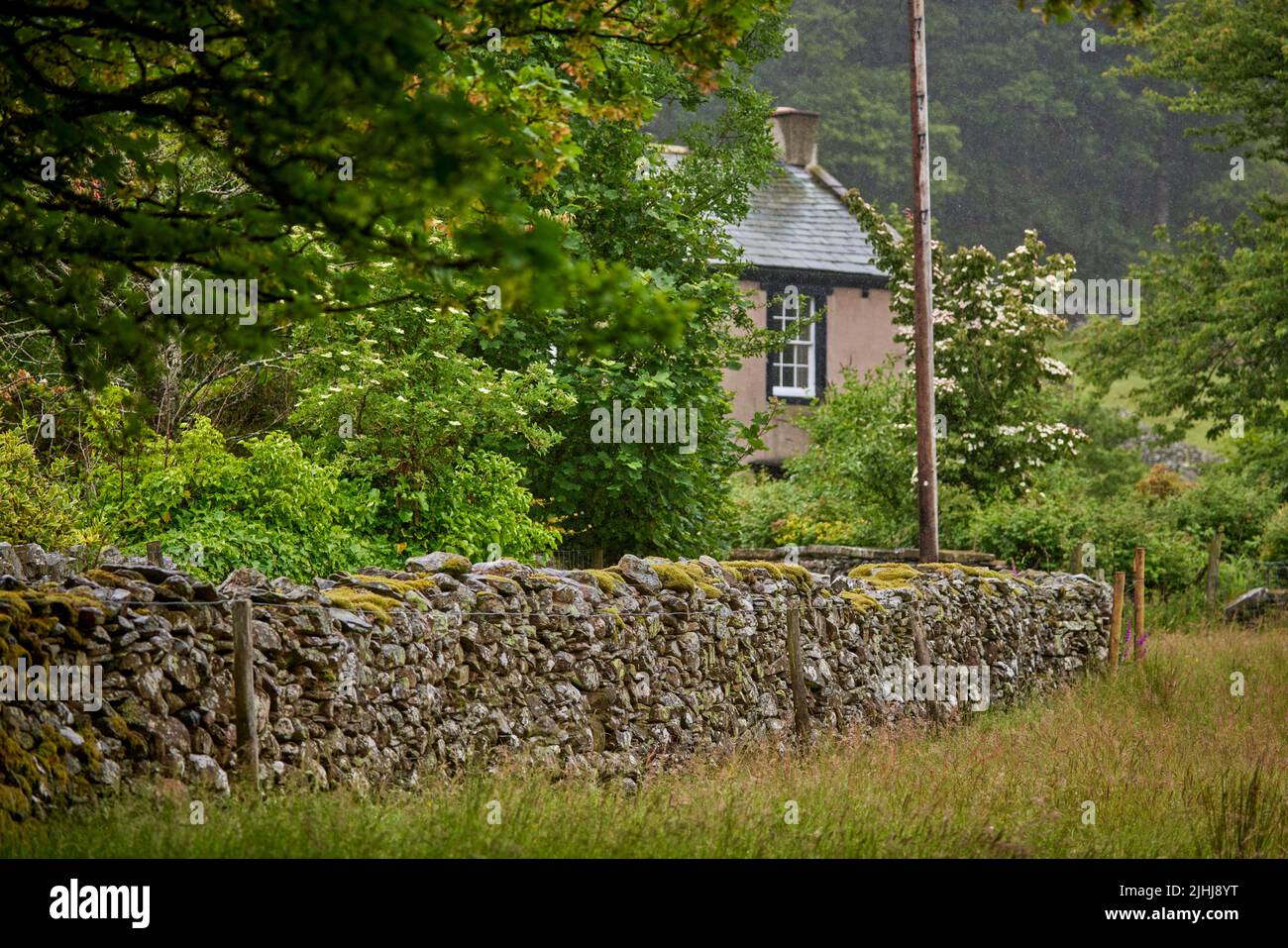 La promenade de pub dans le Lake District, Cumbria dans le nord-ouest de l'Angleterre, en prenant dans Crummock Water. Sur la photo, vous passerez sur la promenade Banque D'Images