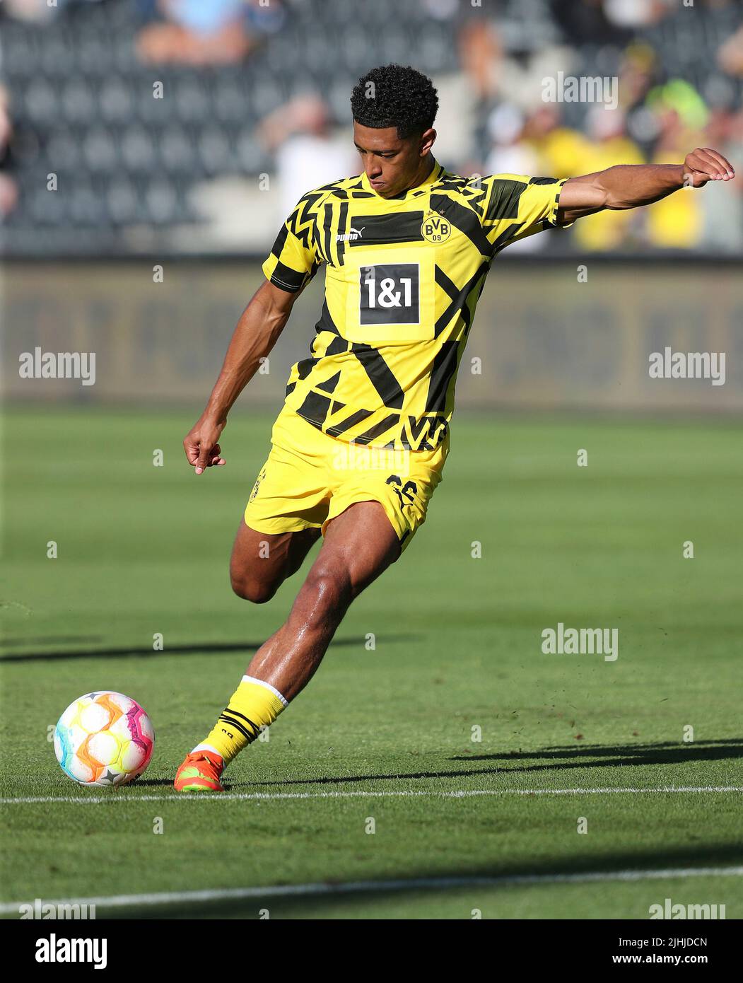 Firo : football: Football: 07/18/2022 1st Bundesliga, saison 2022/2023 Test match, Borussia Dortmund - Valencia CF Jude Bellingham, Borussia Dortmund, BVB, Dortmund, single action, Banque D'Images