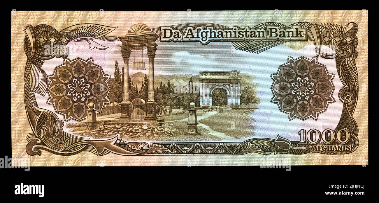 Photo billet Afghanistan, 1000 Afghans Banque D'Images