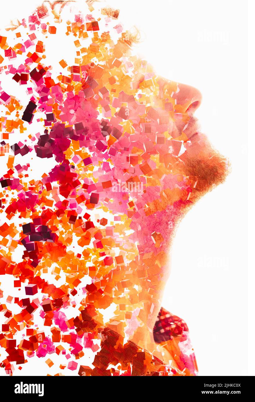 3D graphiques et un portrait Banque D'Images