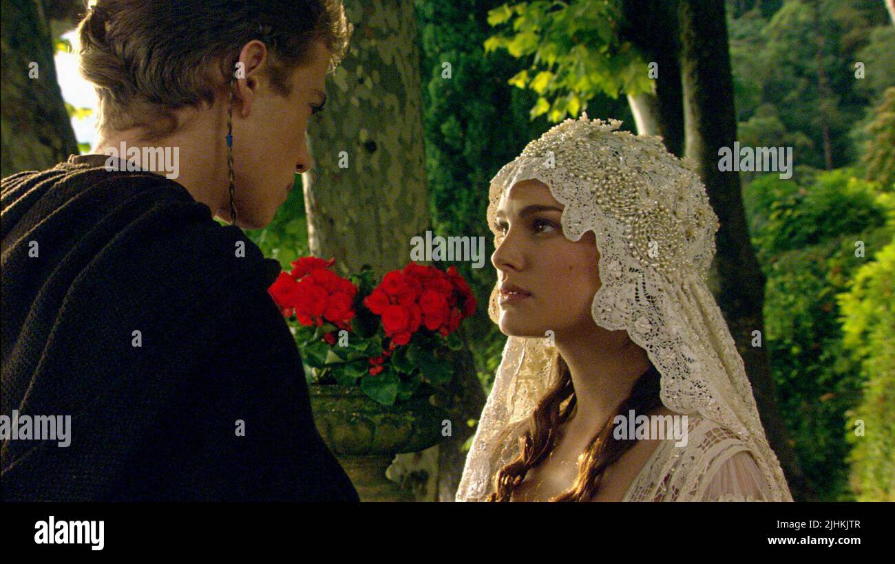 HAYDEN CHRISTENSEN, Natalie Portman, Star Wars : Episode II - L'ATTAQUE DES CLONES, 2002 Banque D'Images