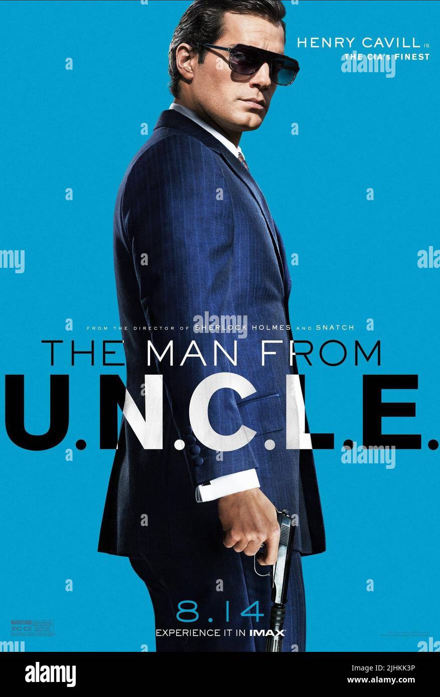 HENRY CAVILL AFFICHE, L'HOMME DE L'U.N.C.L.E., 2015 Banque D'Images