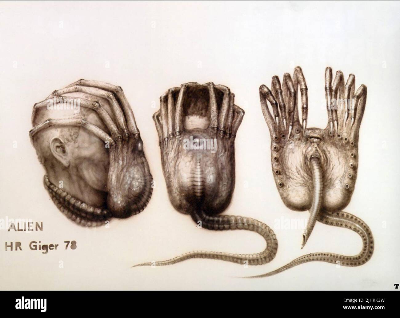 H. R. GIGER ŒUVRE D'ART EXTRATERRESTRE, EXTRATERRESTRE, 1979 Banque D'Images