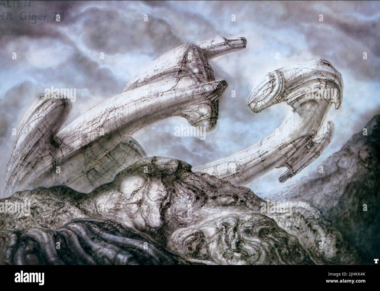 H. R. GIGER ŒUVRE D'ART EXTRATERRESTRE, EXTRATERRESTRE, 1979 Banque D'Images