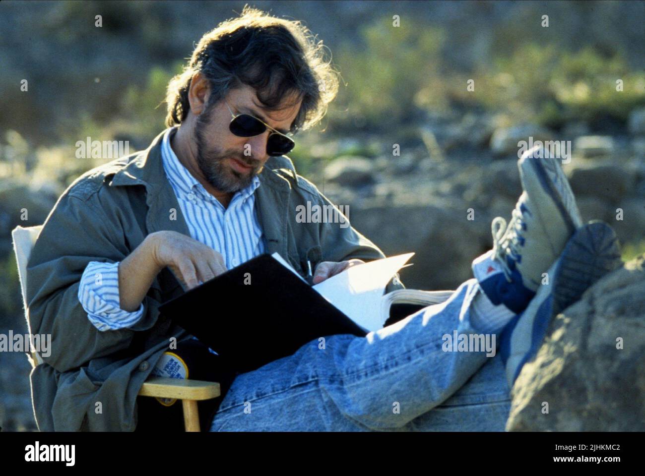 STEVEN SPIELBERG, INDIANA JONES ET LA DERNIÈRE CROISADE, 1989 Banque D'Images