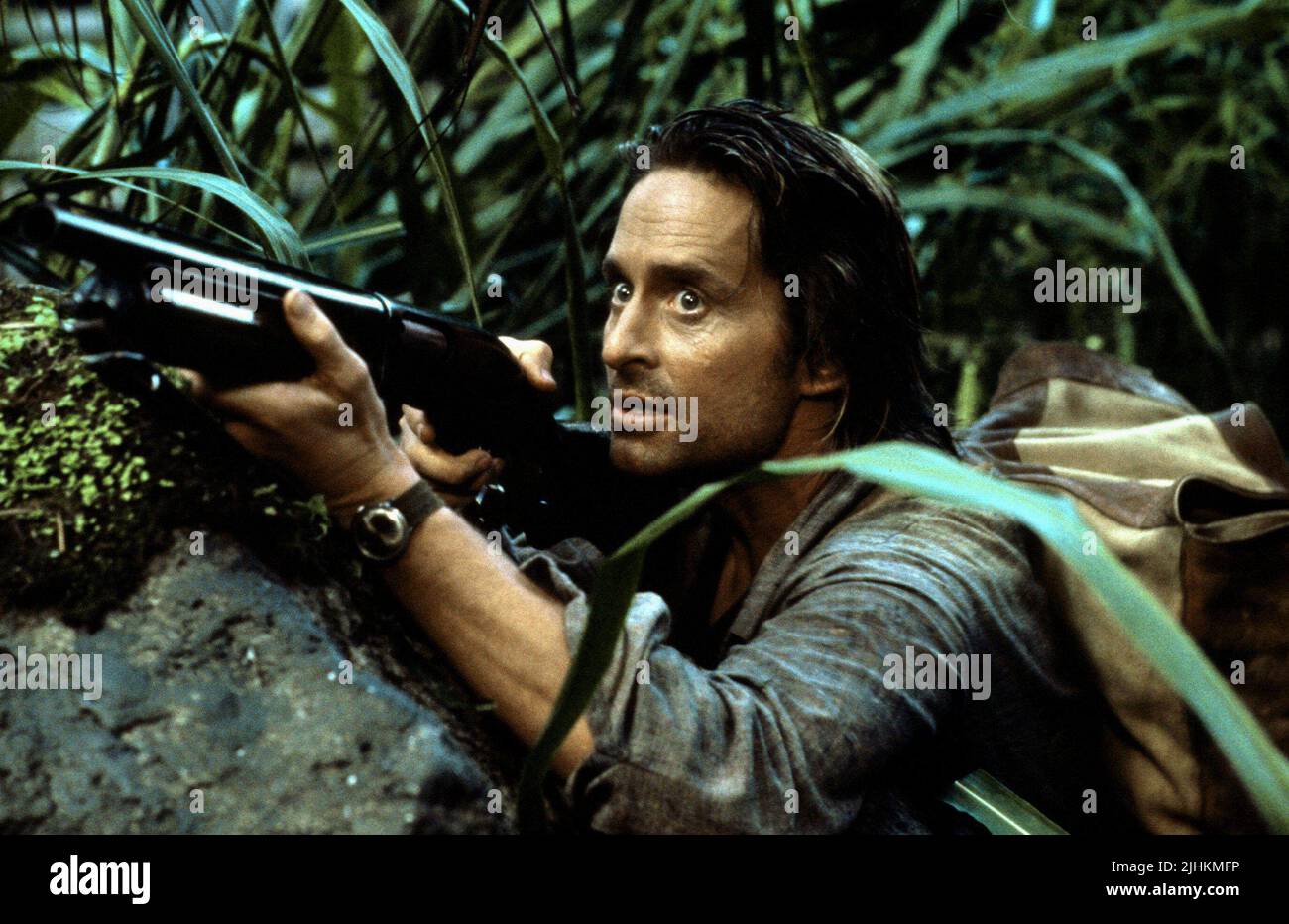 MICHAEL DOUGLAS, ROMANCING THE STONE, 1984 Banque D'Images