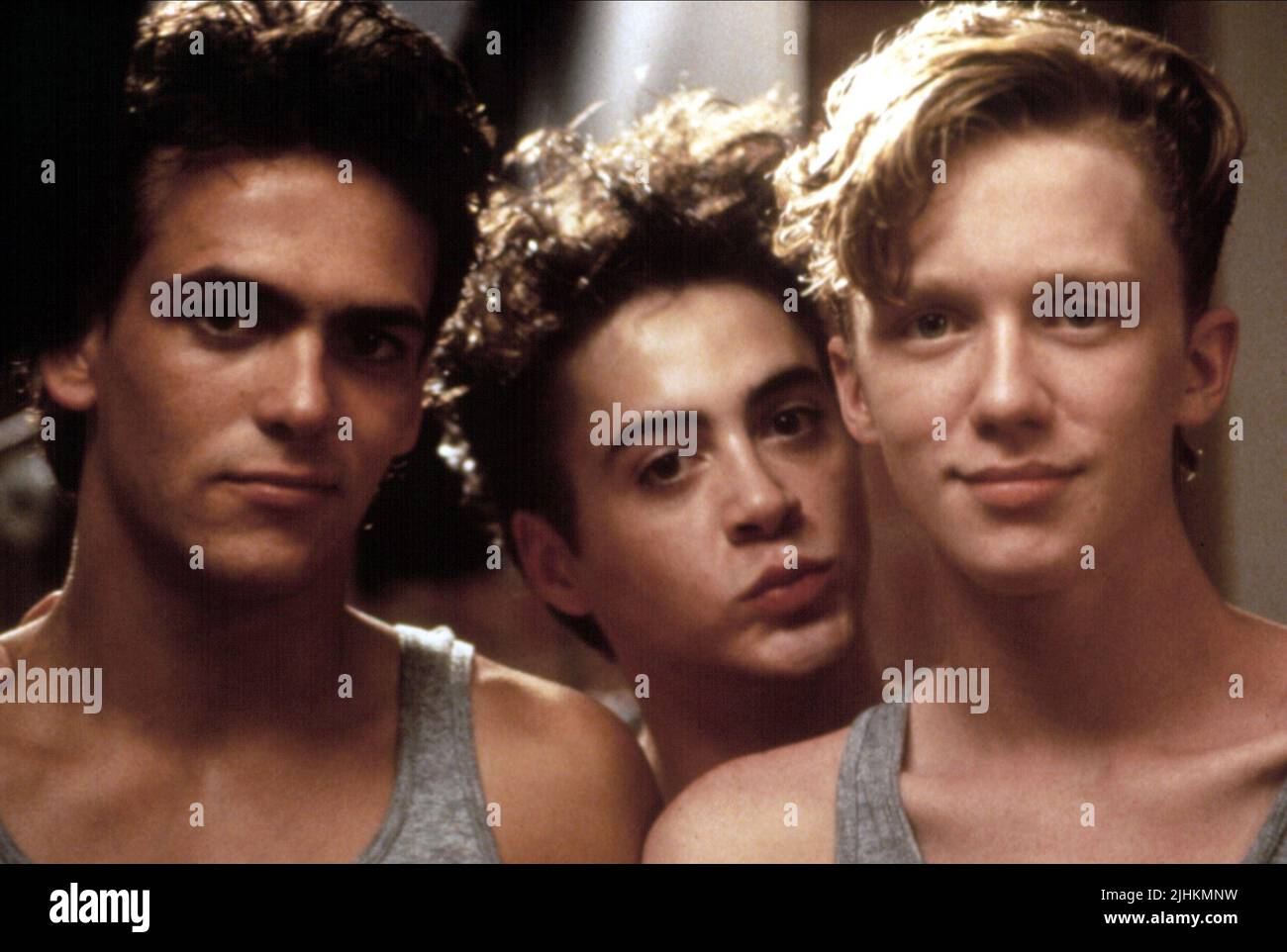 ROBERT RUSLER, ROBERT DOWNEY JR., ANTHONY MICHAEL HALL, Weird Science, 1985 Banque D'Images