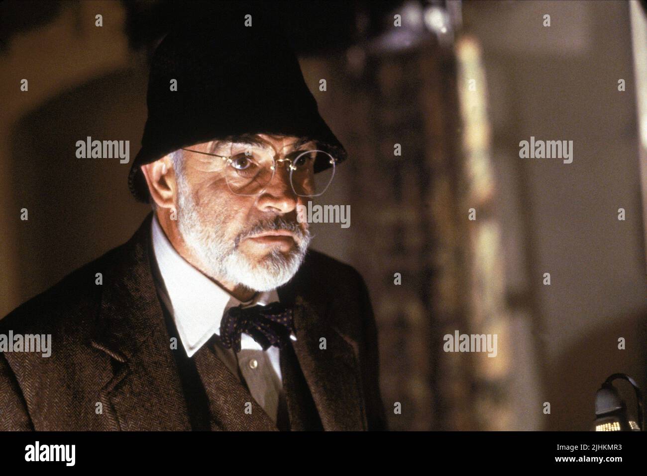 SEAN CONNERY, INDIANA JONES ET LA DERNIÈRE CROISADE, 1989 Banque D'Images