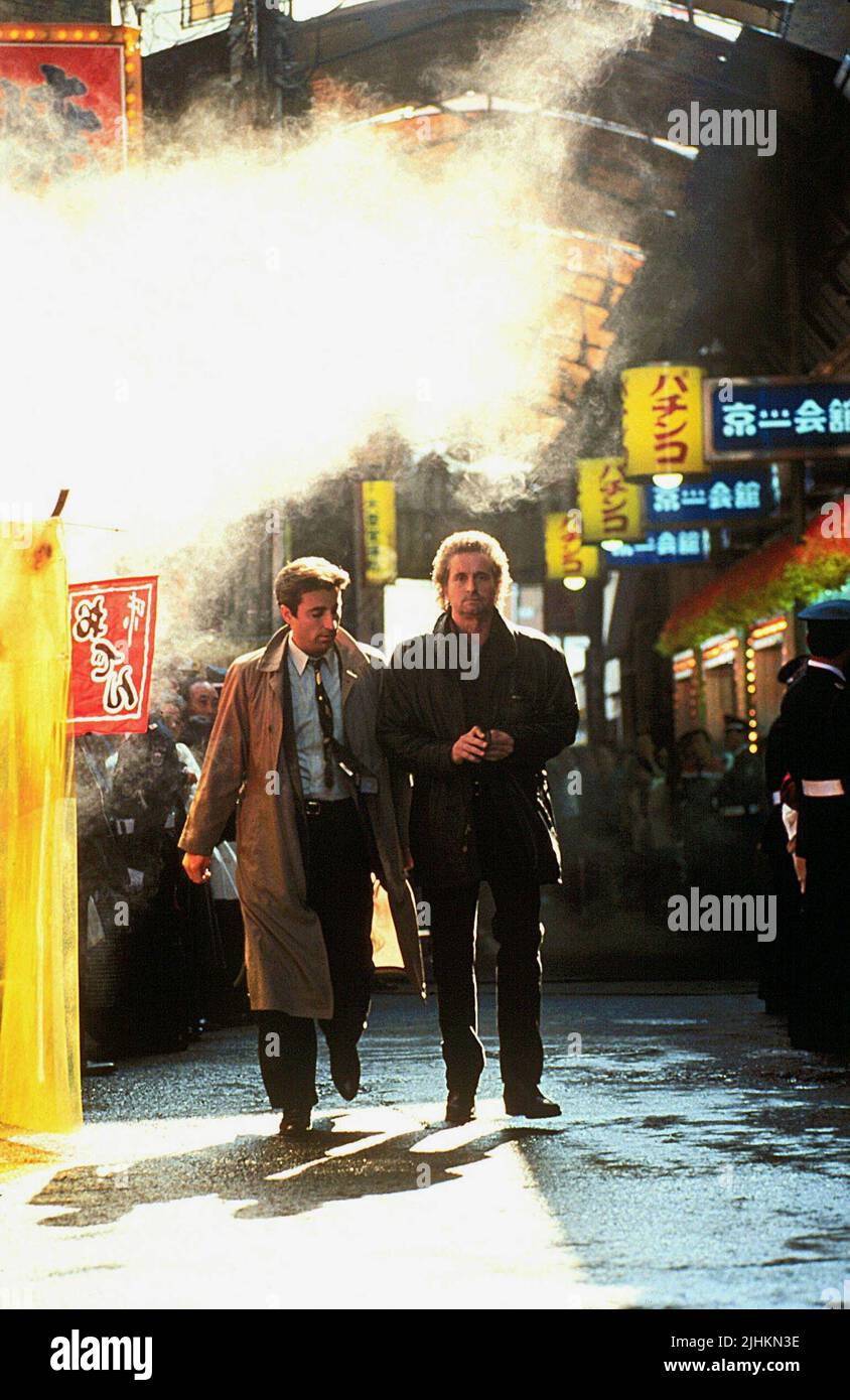 ANDY GARCIA, MICHAEL DOUGLAS, BLACK RAIN, 1989 Banque D'Images