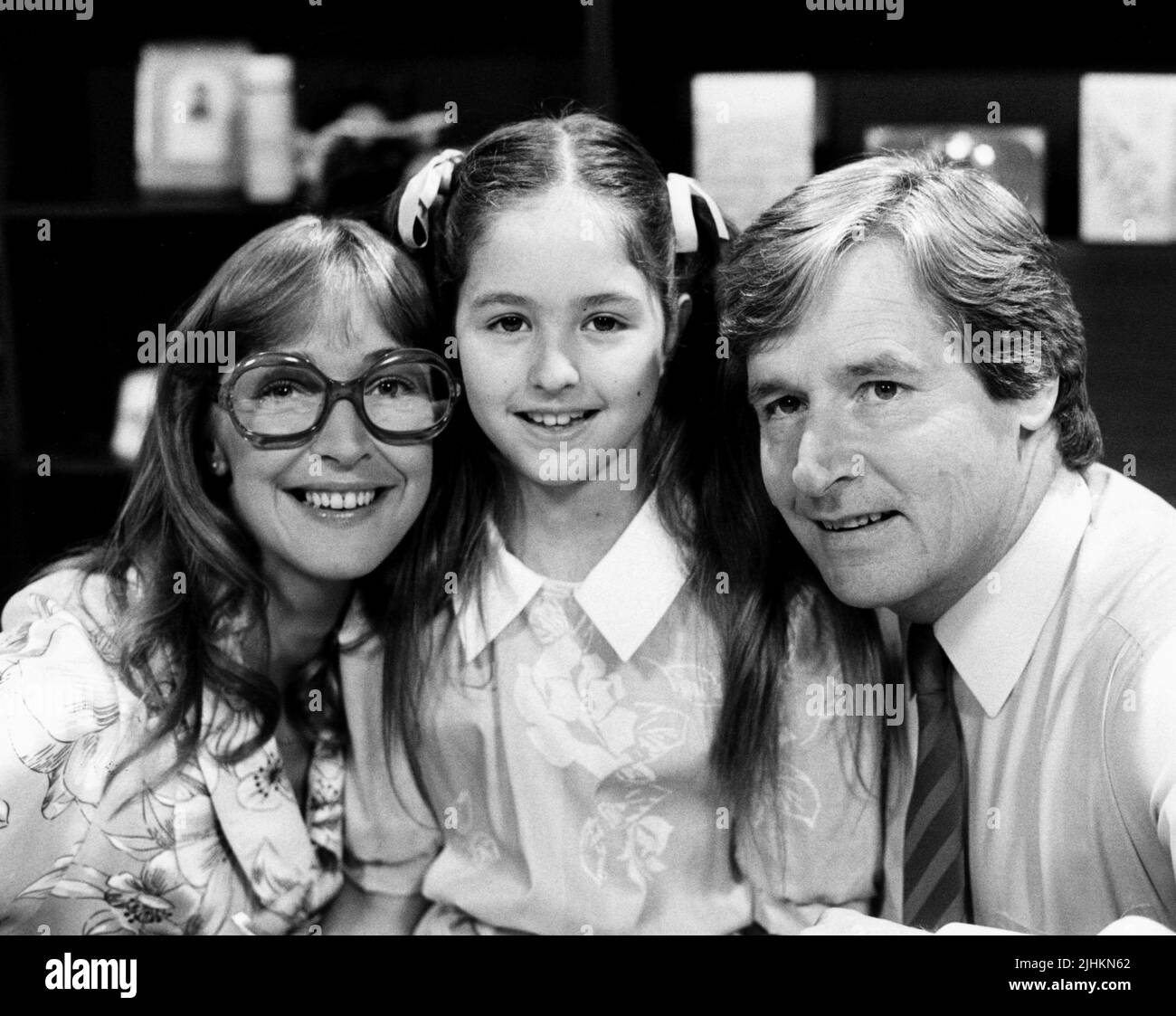 ANNE KIRKBRIDE, HOLLY CHAMARETTE, WILLIAM ROACHE, Coronation Street, 1985 Banque D'Images