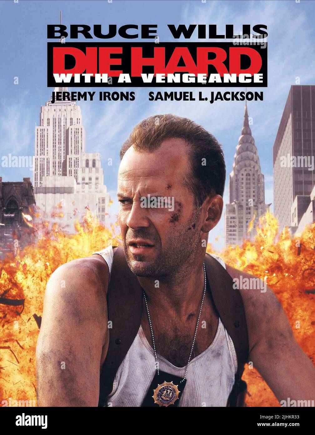 BRUCE WILLIS AFFICHE, DIE HARD: AVEC UNE VENGEANCE, 1995 Banque D'Images