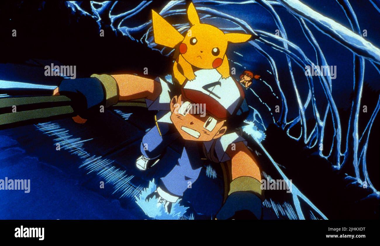 ASH, Pikachu, Misty, POKEMON 3 : LE FILM, 2000 Banque D'Images