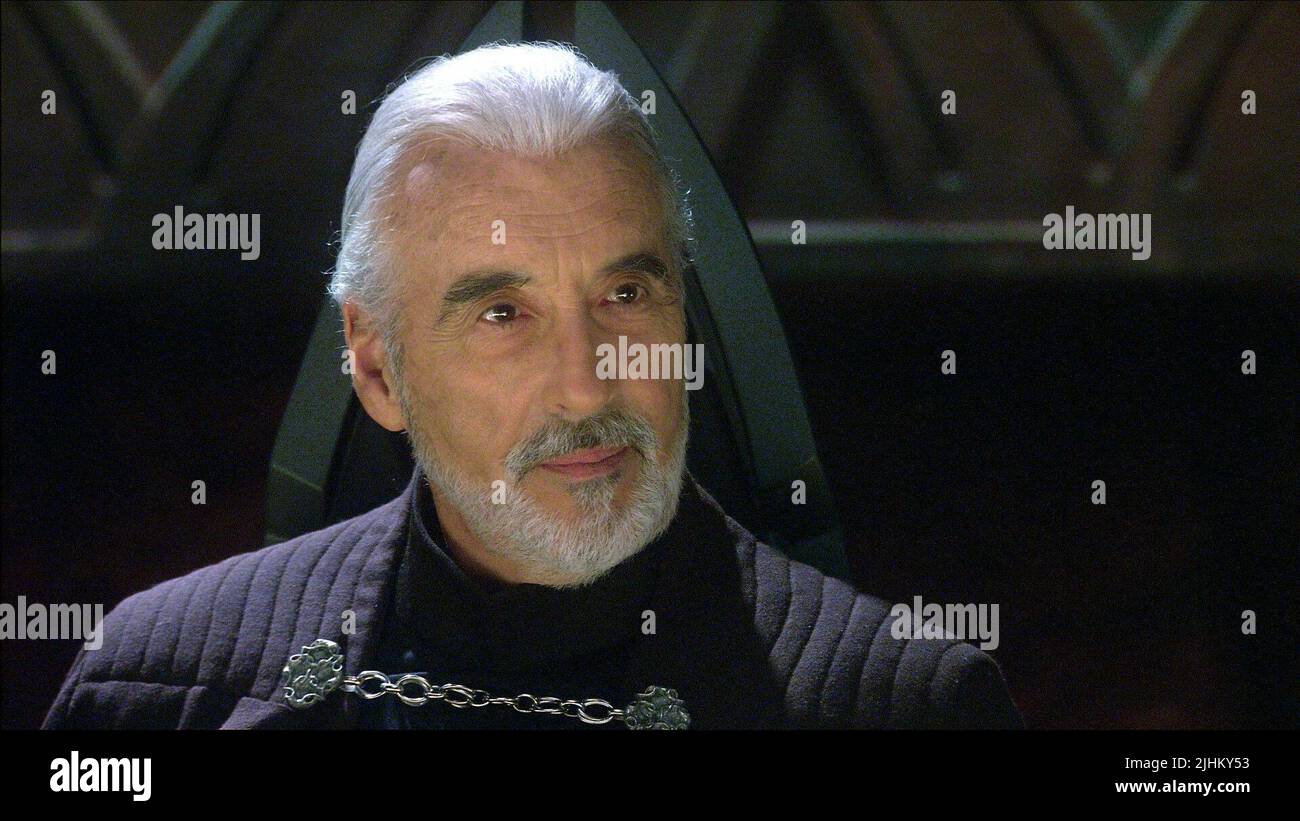 CHRISTOPHER LEE, Star Wars : Episode II - L'ATTAQUE DES CLONES, 2002 Banque D'Images