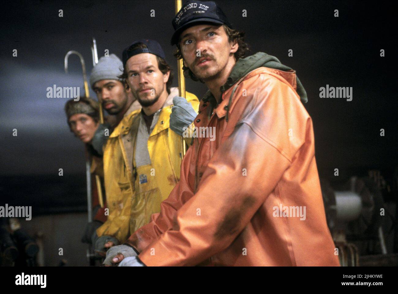 WILLIAM FICHTNER, Allen Payne, Mark Wahlberg, John Hawkes, la tempête parfaite, 2000 Banque D'Images