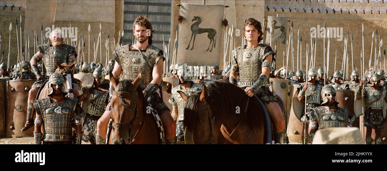 ERIC BANA, Orlando Bloom, Troy, 2004 Banque D'Images