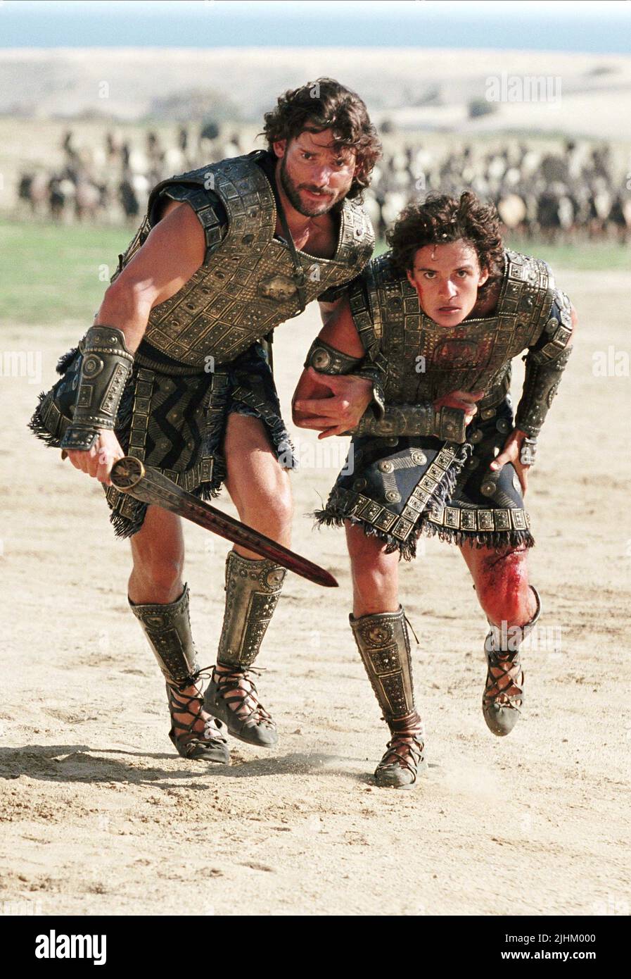 ERIC BANA, Orlando Bloom, Troy, 2004 Banque D'Images