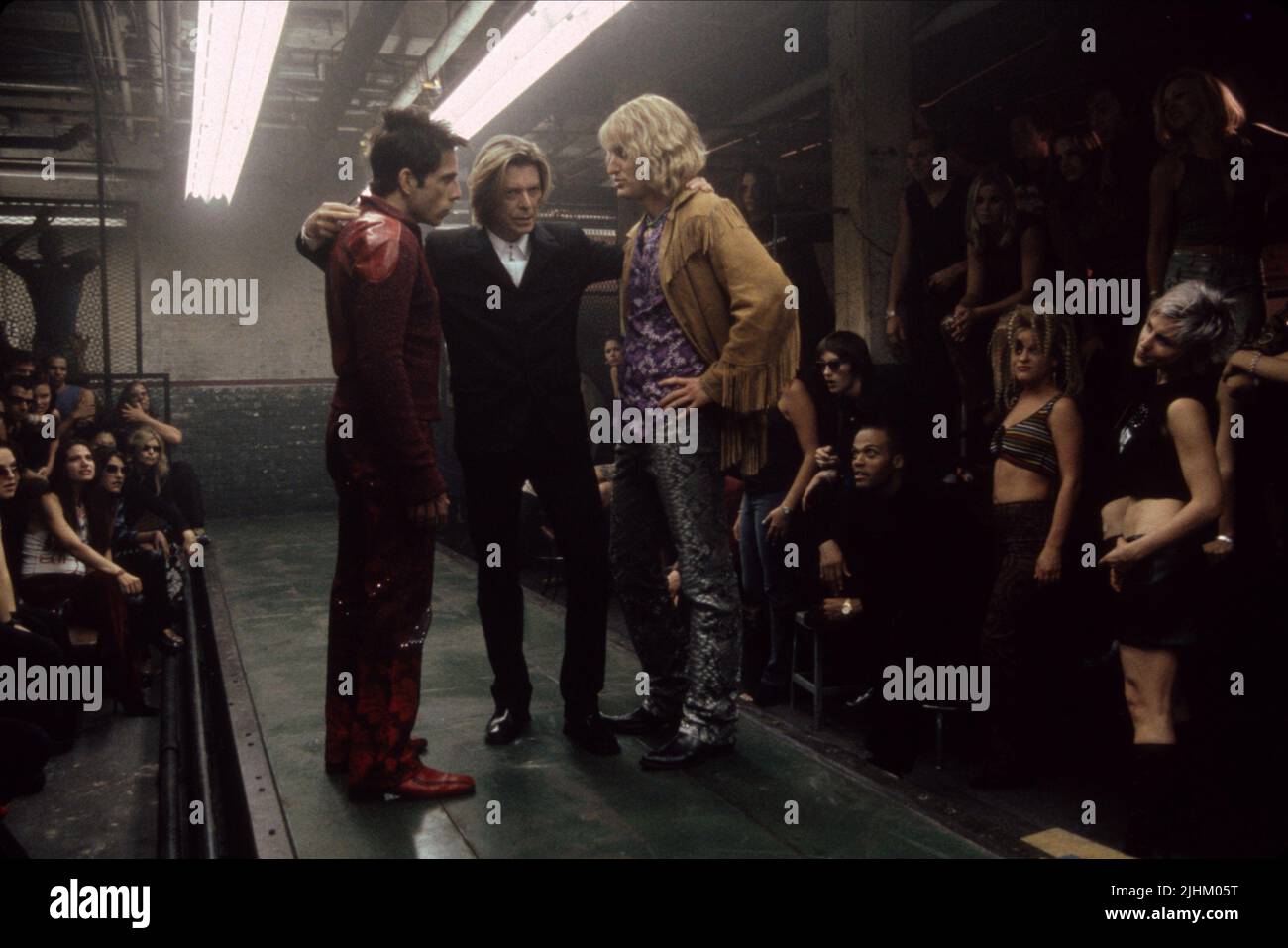 BEN STILLER, David Bowie, Owen Wilson, ZOOLANDER, 2001 Banque D'Images