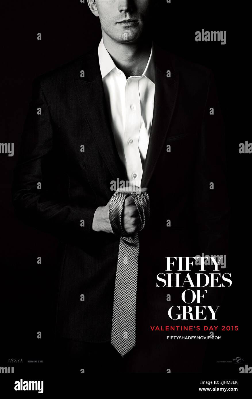JAMIE DORNAN, affiche de 50 nuances de Grey, 2015 Banque D'Images