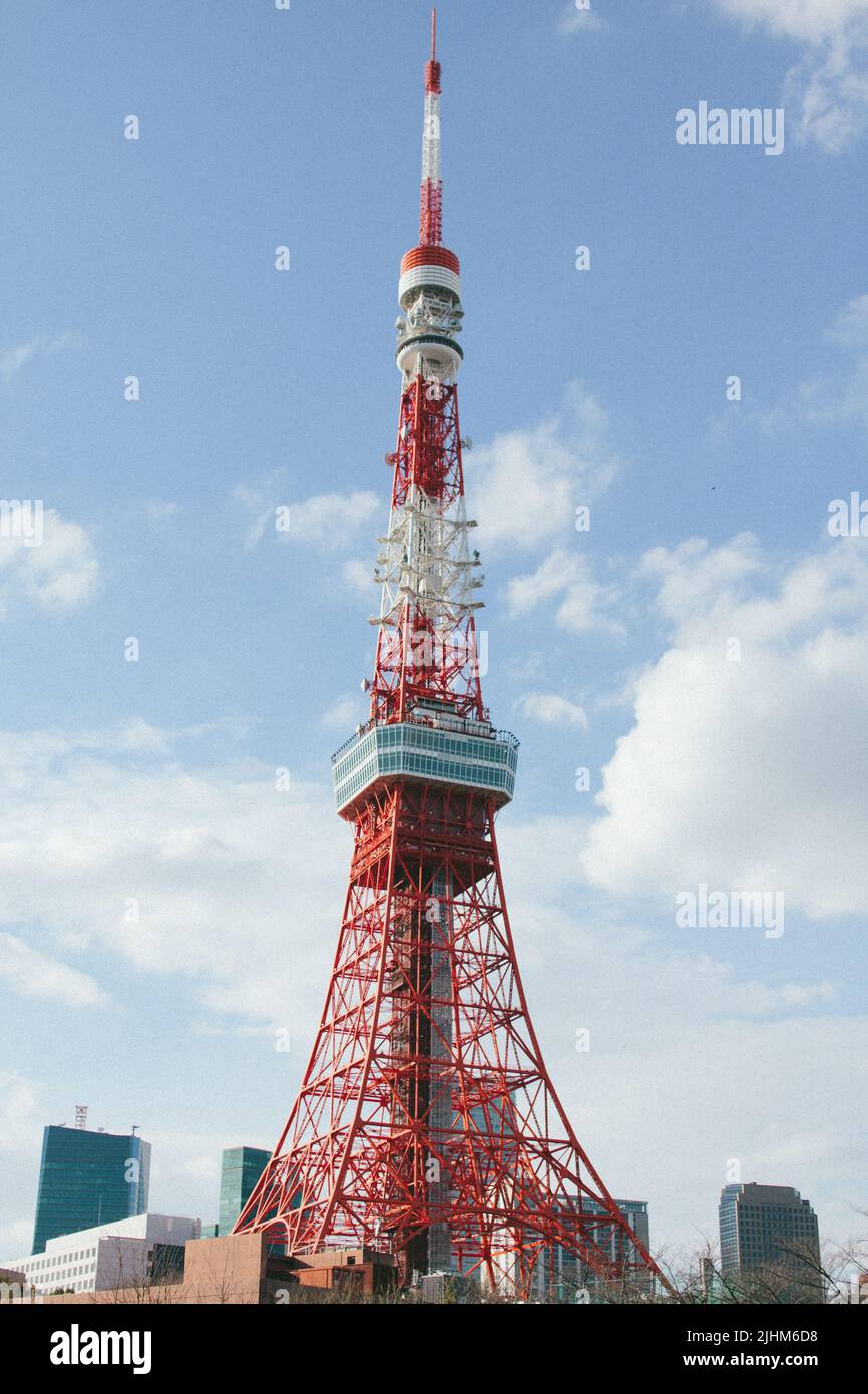 La célèbre tour de Tokyo. La tour de Tokyo est le point de repère de Tokyo. Banque D'Images