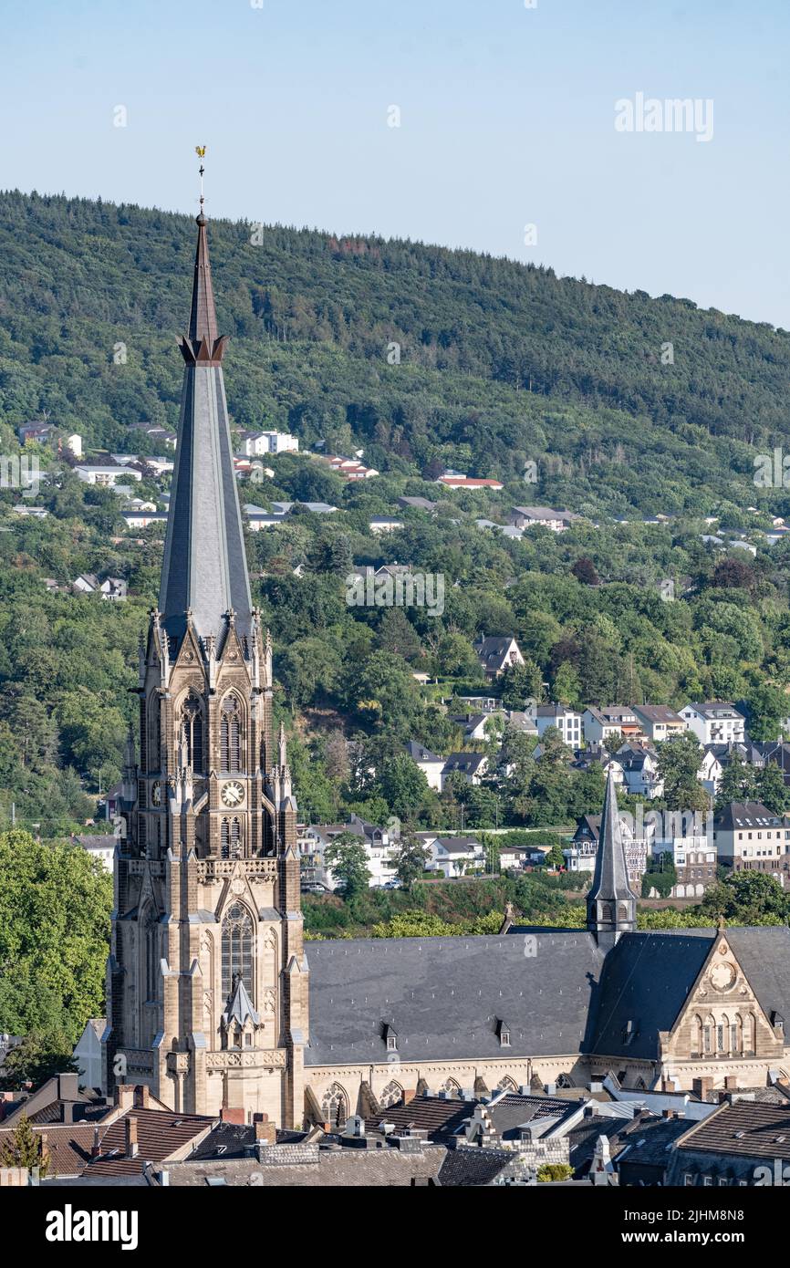 Ville de Koblenz à Rheinland Pfalz, Allemagne Banque D'Images