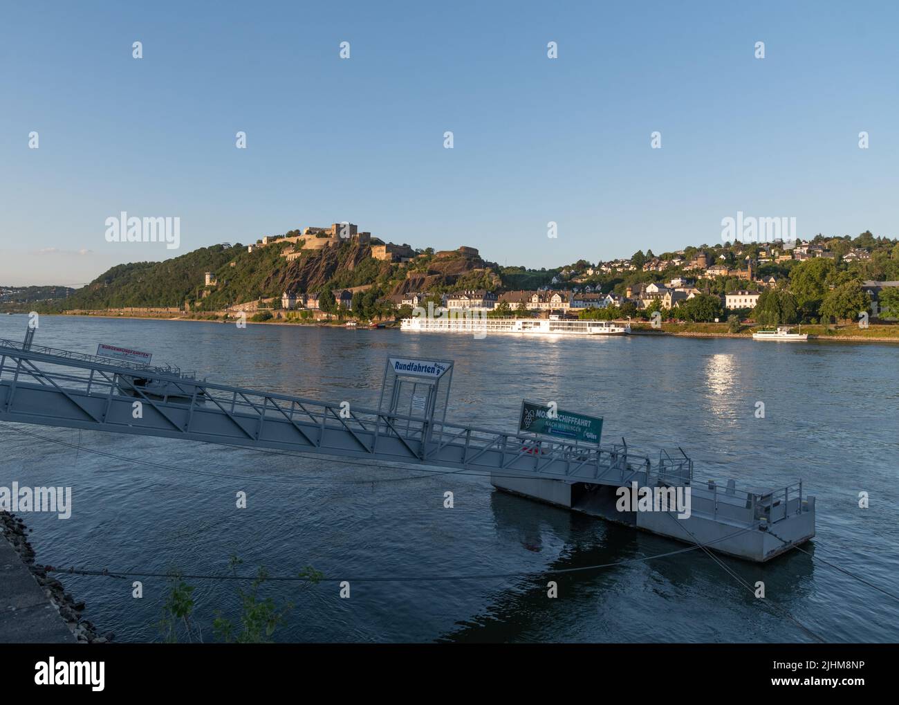 Ville de Koblenz à Rheinland Pfalz, Allemagne Banque D'Images