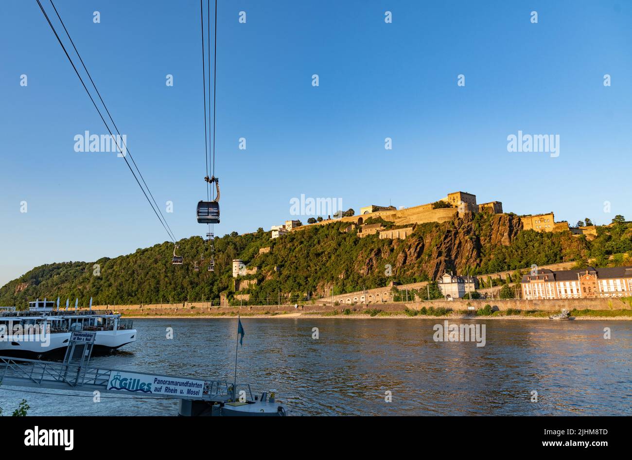 Ville de Koblenz à Rheinland Pfalz, Allemagne Banque D'Images