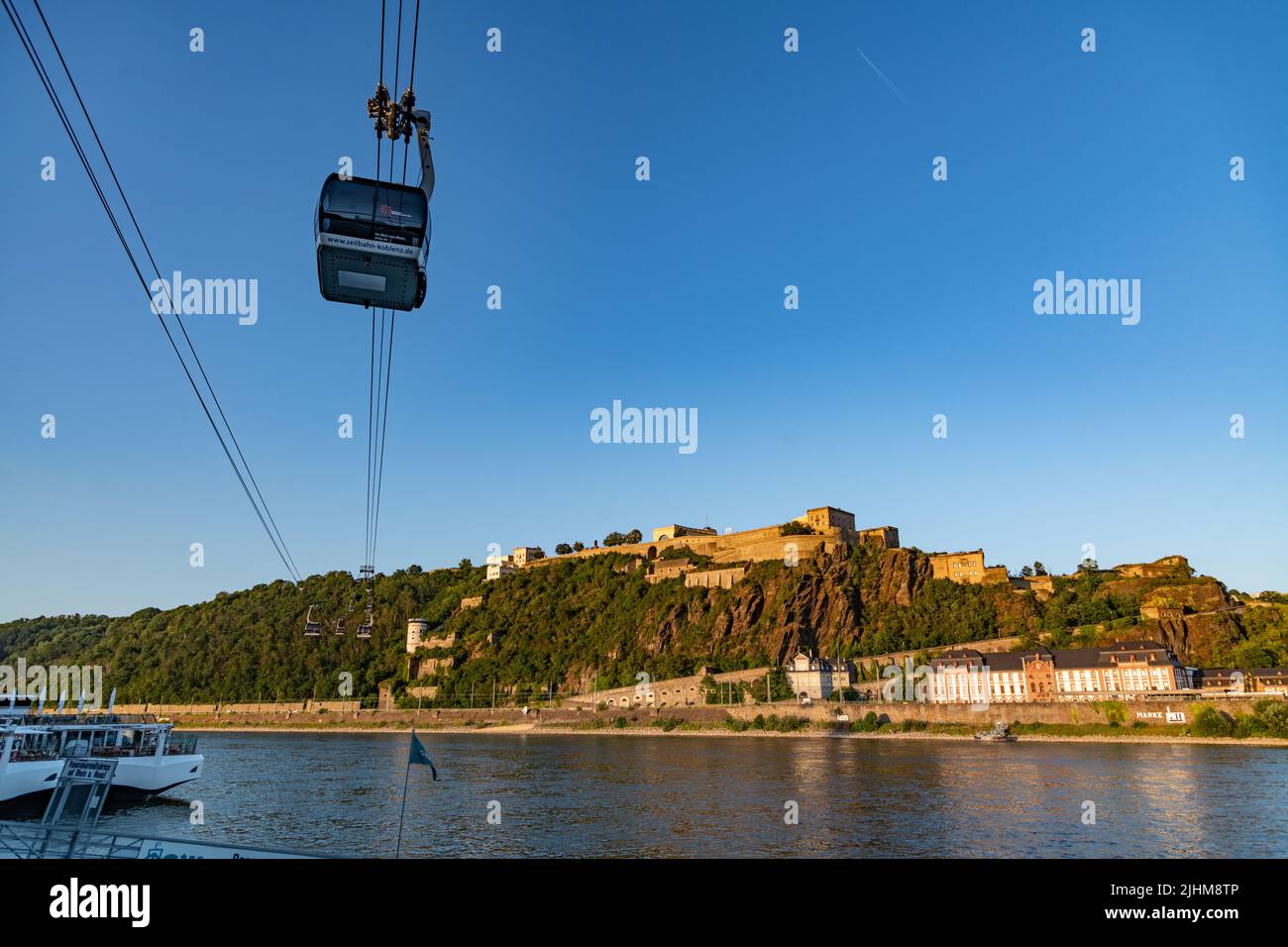 Ville de Koblenz à Rheinland Pfalz, Allemagne Banque D'Images