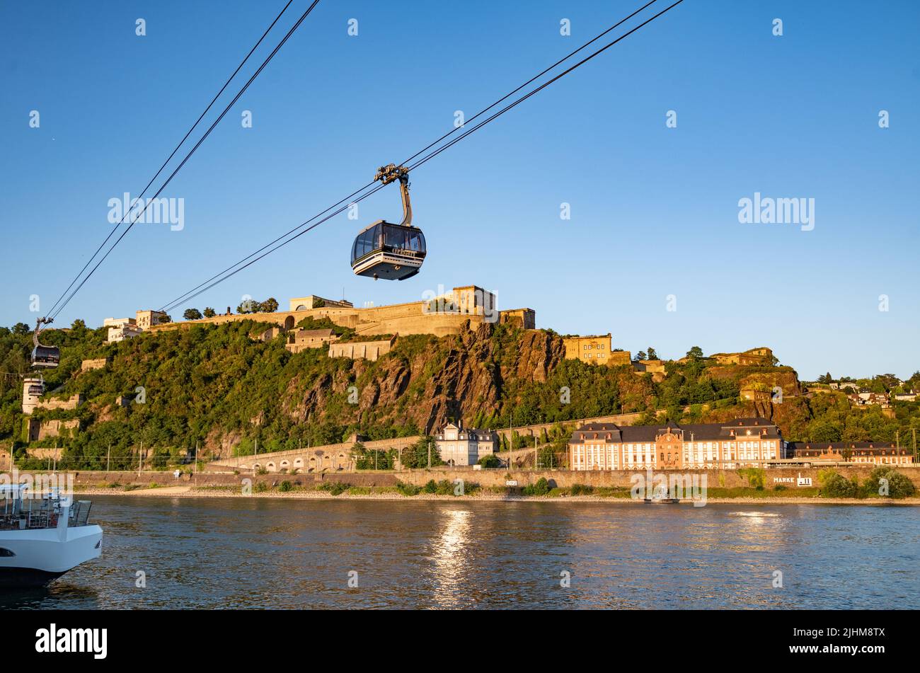 Ville de Koblenz à Rheinland Pfalz, Allemagne Banque D'Images
