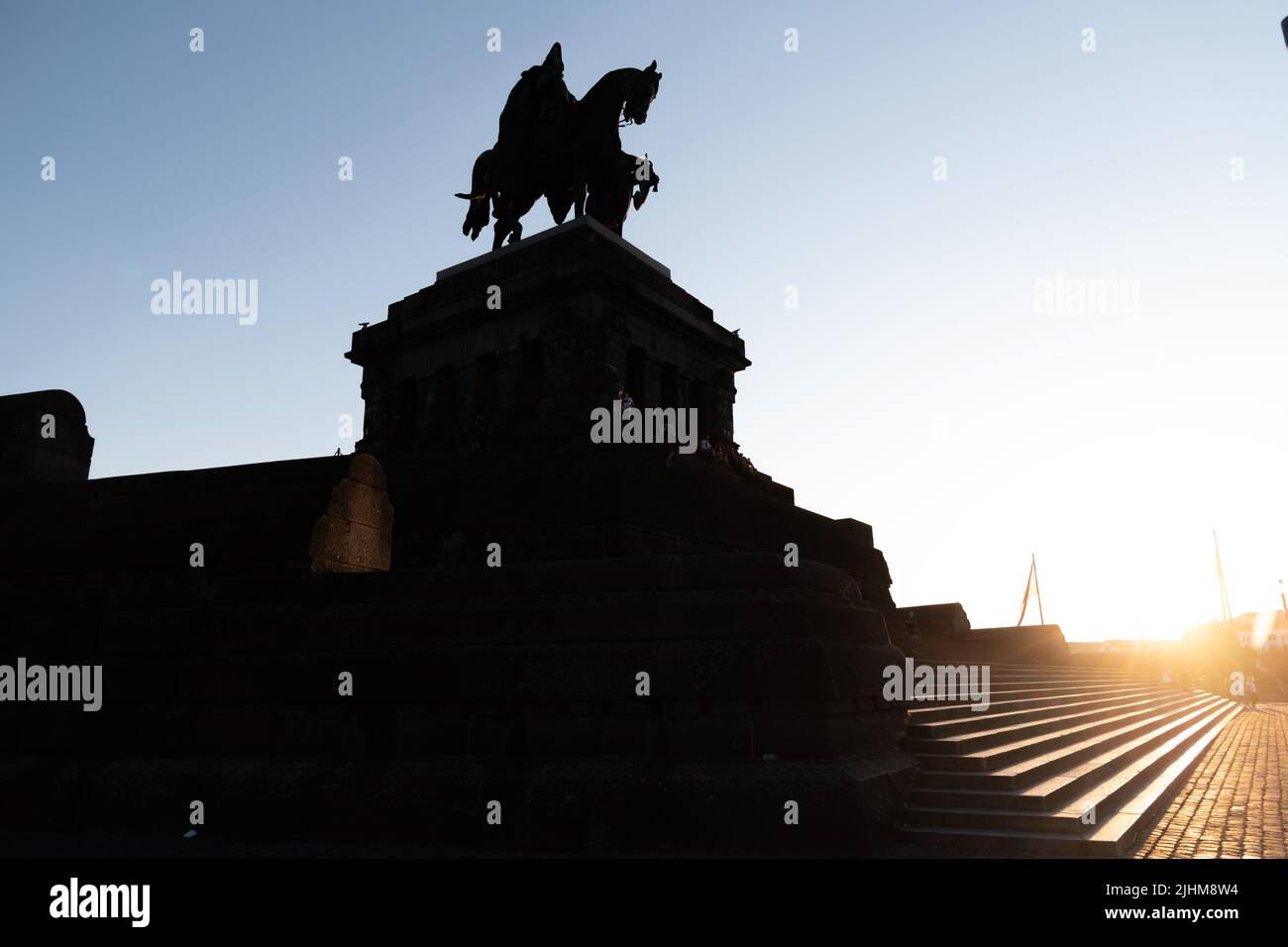 Ville de Koblenz à Rheinland Pfalz, Allemagne Banque D'Images