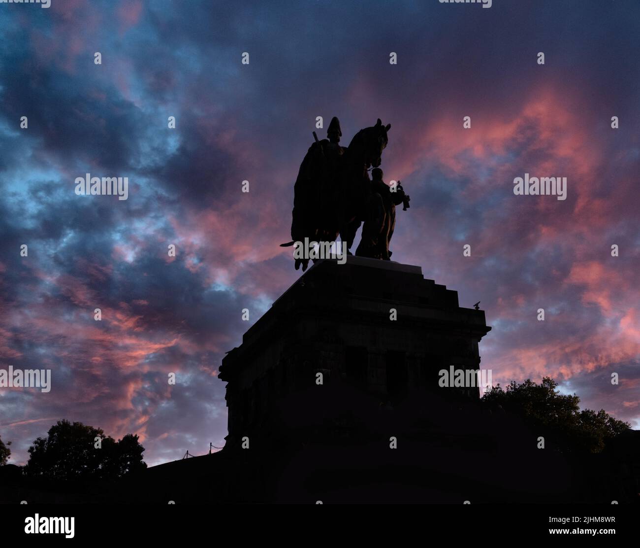 Ville de Koblenz à Rheinland Pfalz, Allemagne Banque D'Images