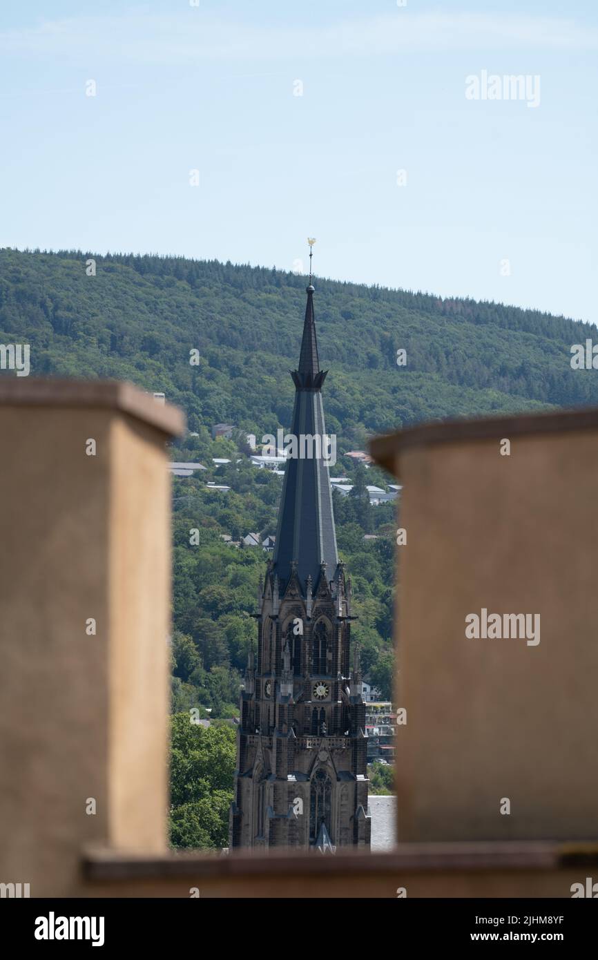 Ville de Koblenz à Rheinland Pfalz, Allemagne Banque D'Images