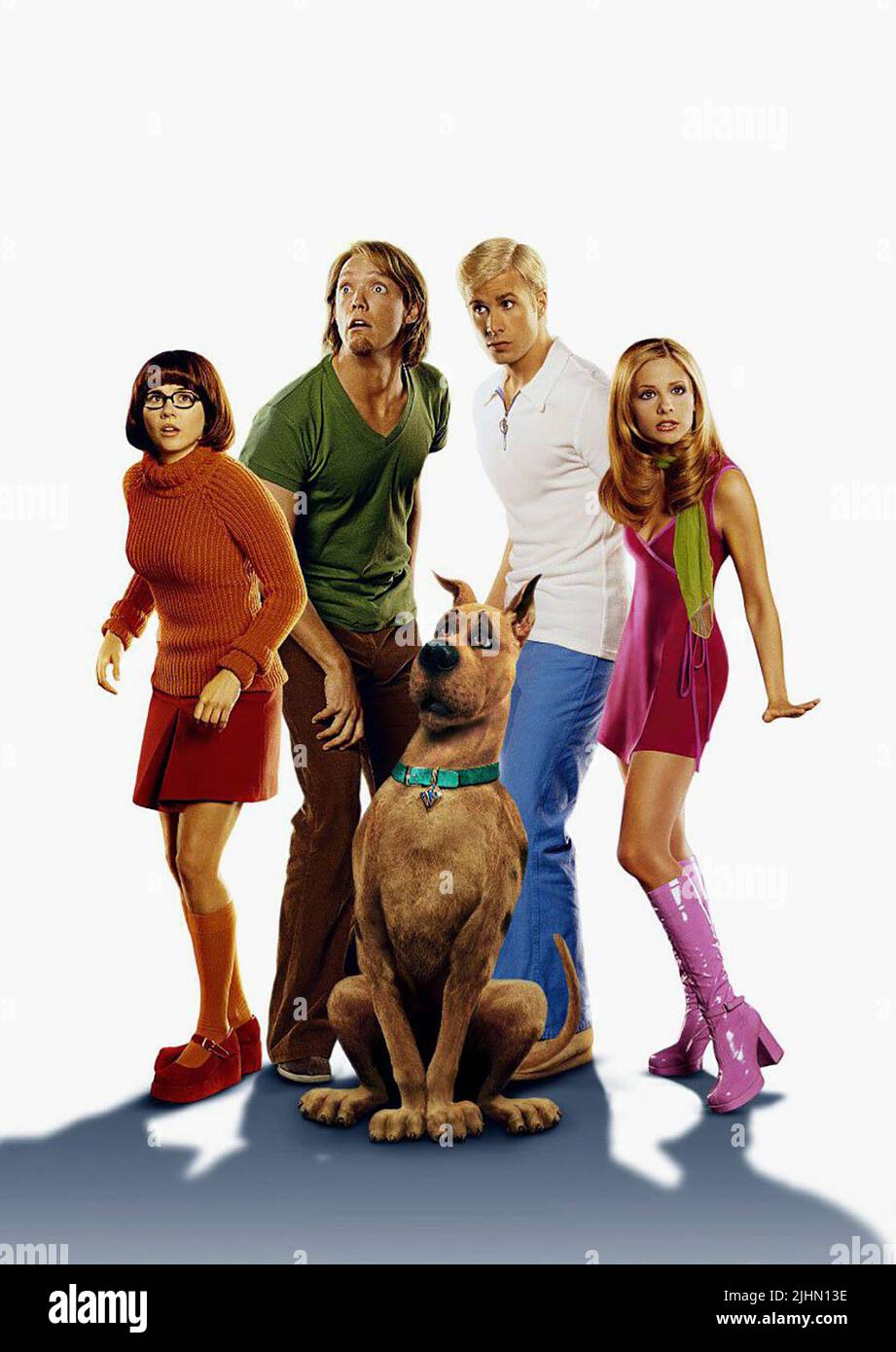 LINDA CARDINELLI, Matthew Lillard, Freddie Prinze JR, Sarah Michelle Gellar, Scooby Doo, SCOOBY-DOO, 2002 Banque D'Images