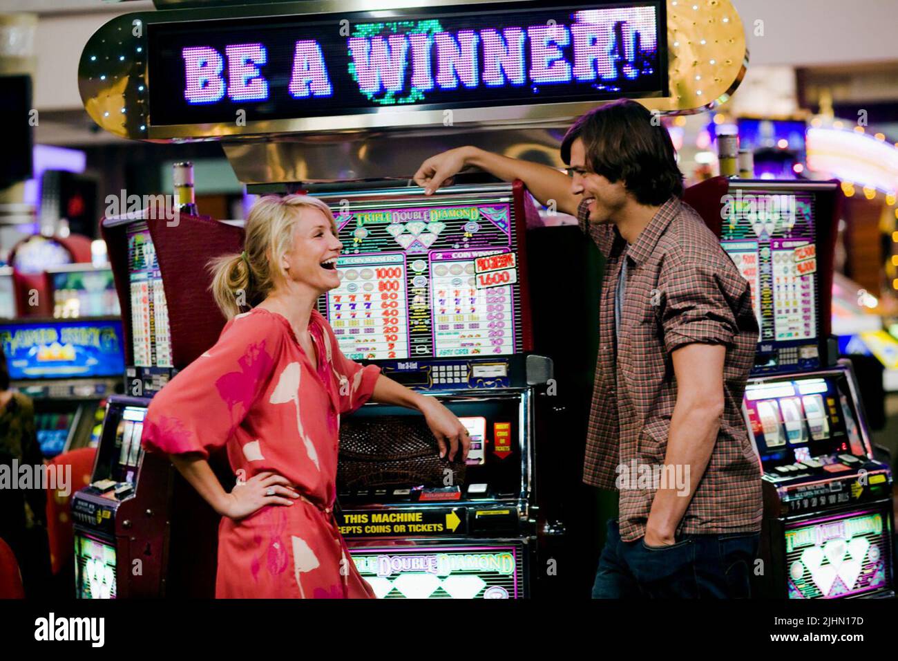 CAMERON DIAZ, ASHTON KUTCHER, CE QUI SE PASSE À VEGAS, 2008 Banque D'Images