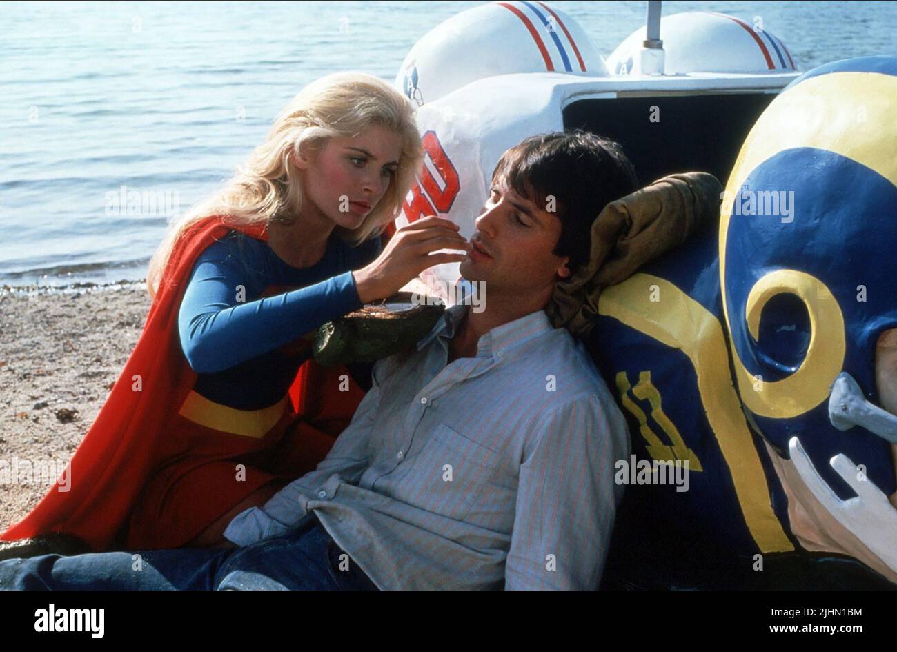 HELEN SLATER, HART BOCHNER, SUPERGIRL, 1984 Banque D'Images