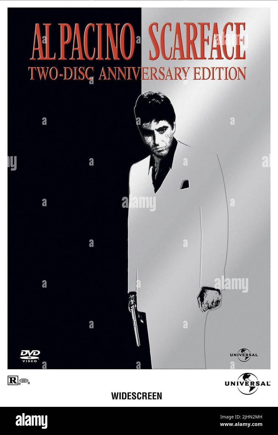 AL PACINO AFFICHE DE FILM, SCARFACE, 1983 Banque D'Images