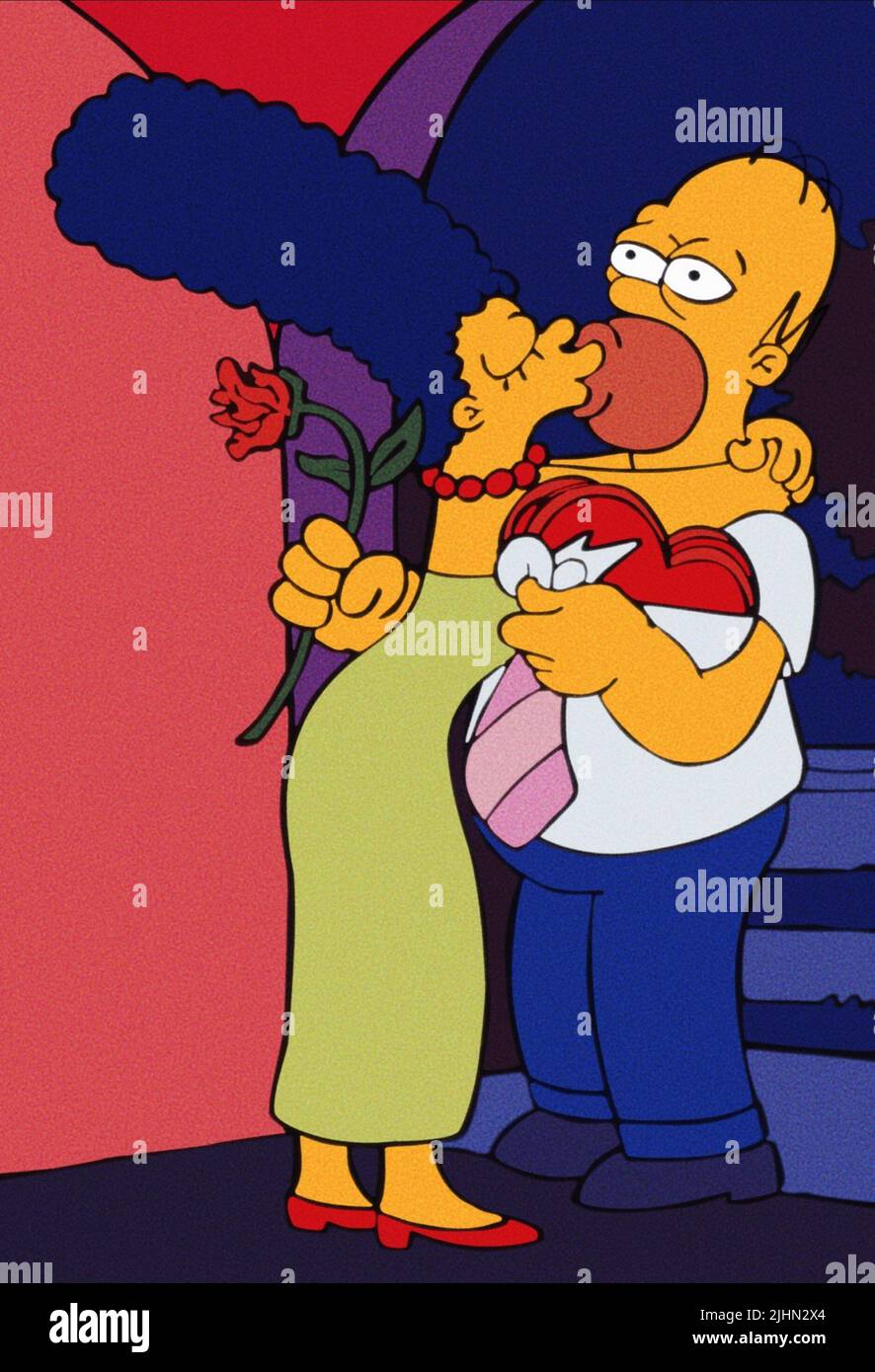 MARGE, Homer Simpson, les Simpsons, 1989 Banque D'Images