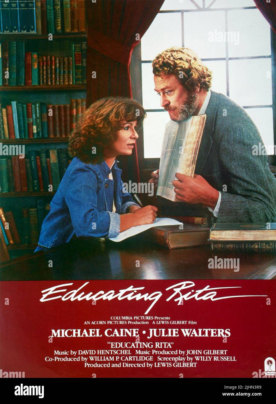 JULIE WALTERS, Michael Caine POSTER, Educating Rita, 1983 Banque D'Images