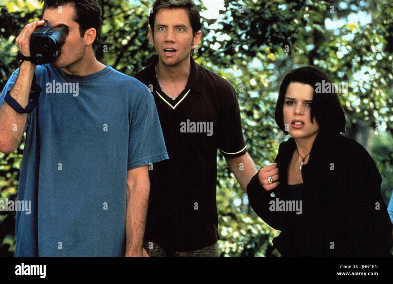 TIMOTHY OLYPHANT, JAMIE KENNEDY, Neve Campbell, Scream 2, 1997 Banque D'Images