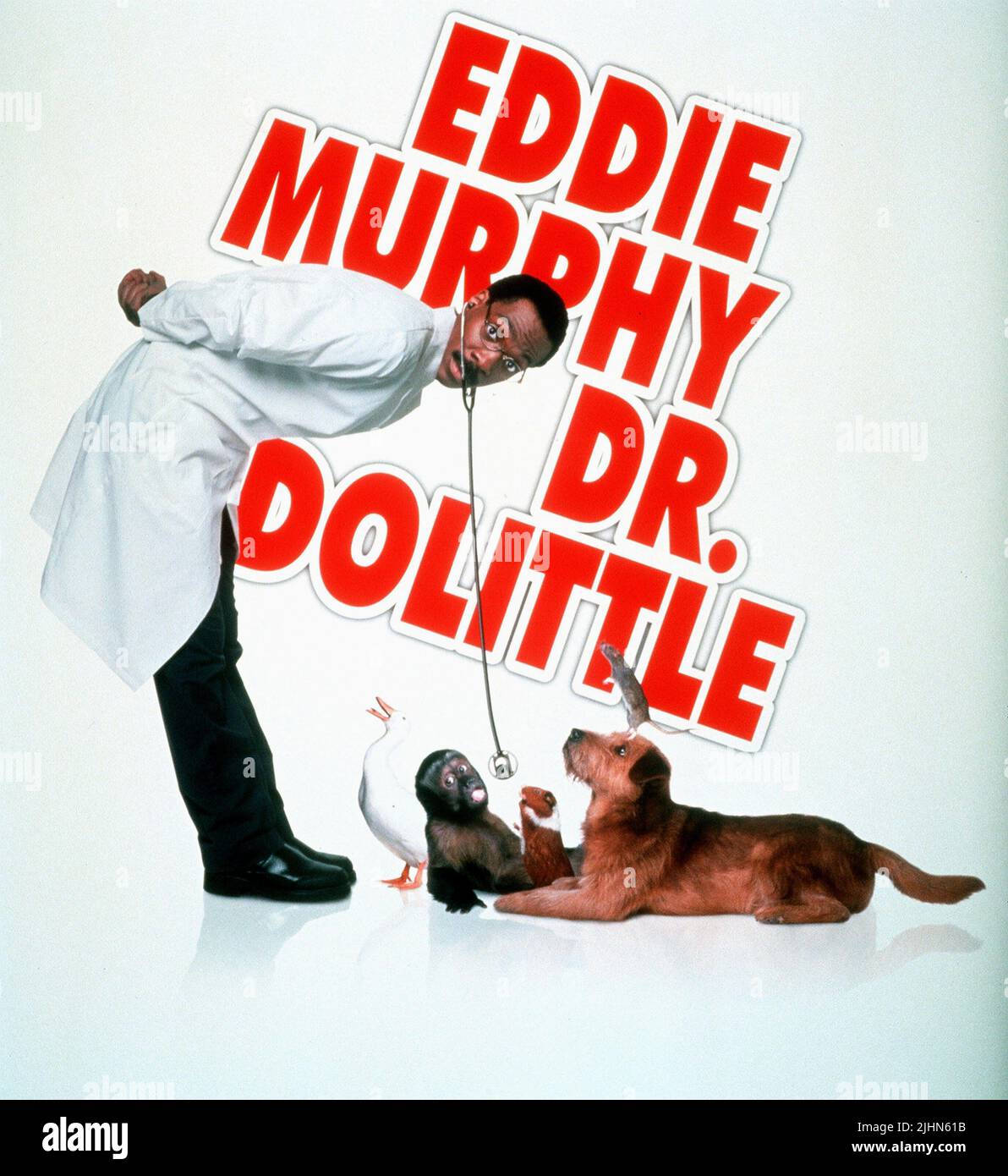 EDDIE MURPHY, POSTER DU FILM, DOCTEUR DOLITTLE, 1998 Banque D'Images