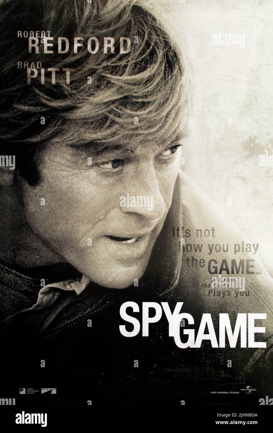 ROBERT REDFORD AFFICHE DE FILM, JEU D'ESPIONNAGE, 2001 Banque D'Images