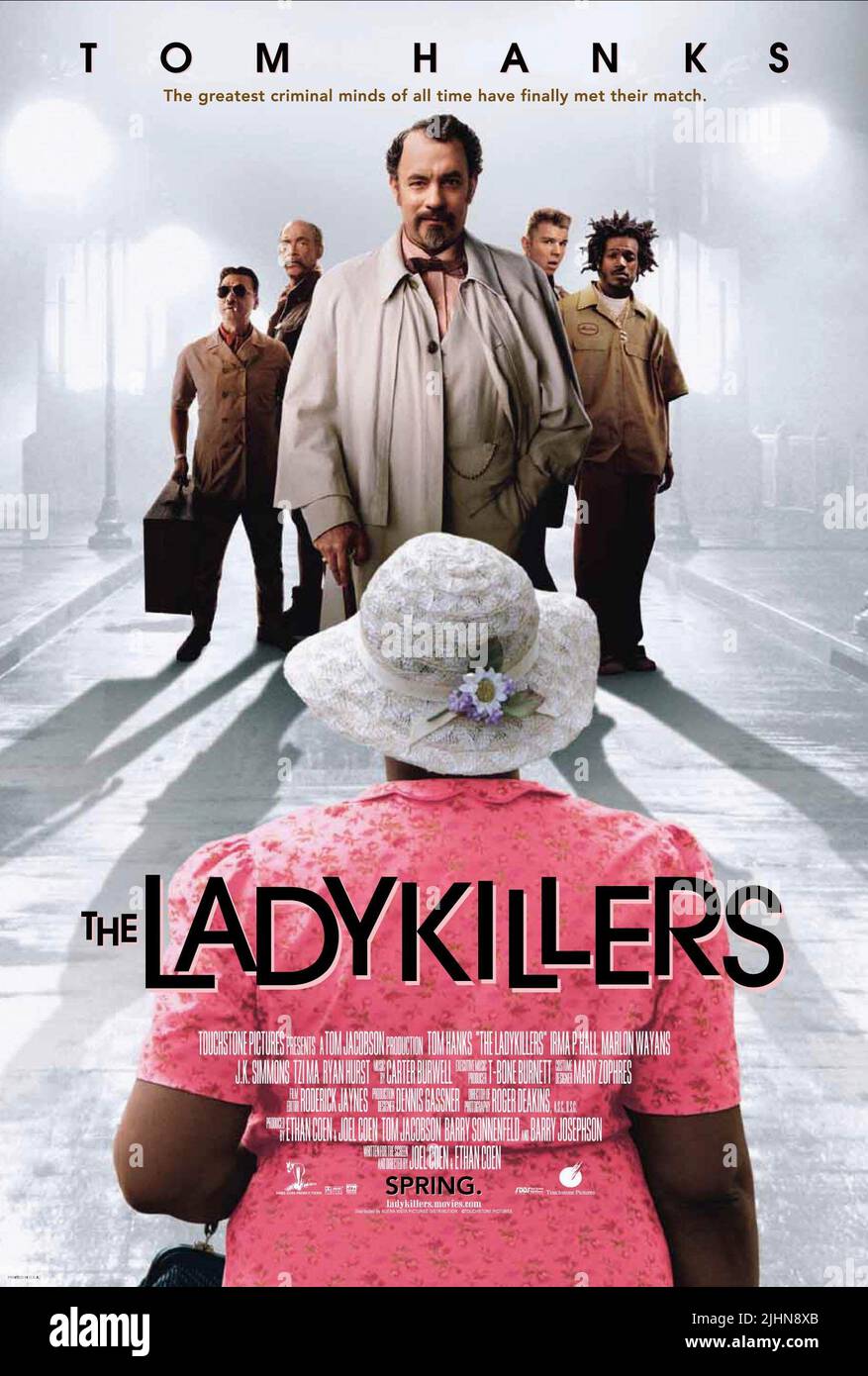TOM HANKS AFFICHE DU FILM, THE LADYKILLERS, 2004 Banque D'Images