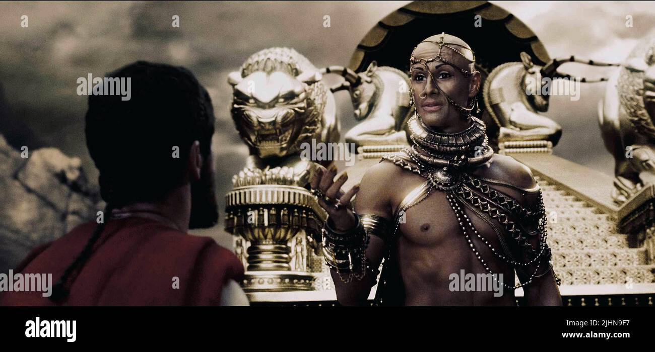 GERARD BUTLER, RODRIGO SANTORO, 300, 2006 Banque D'Images