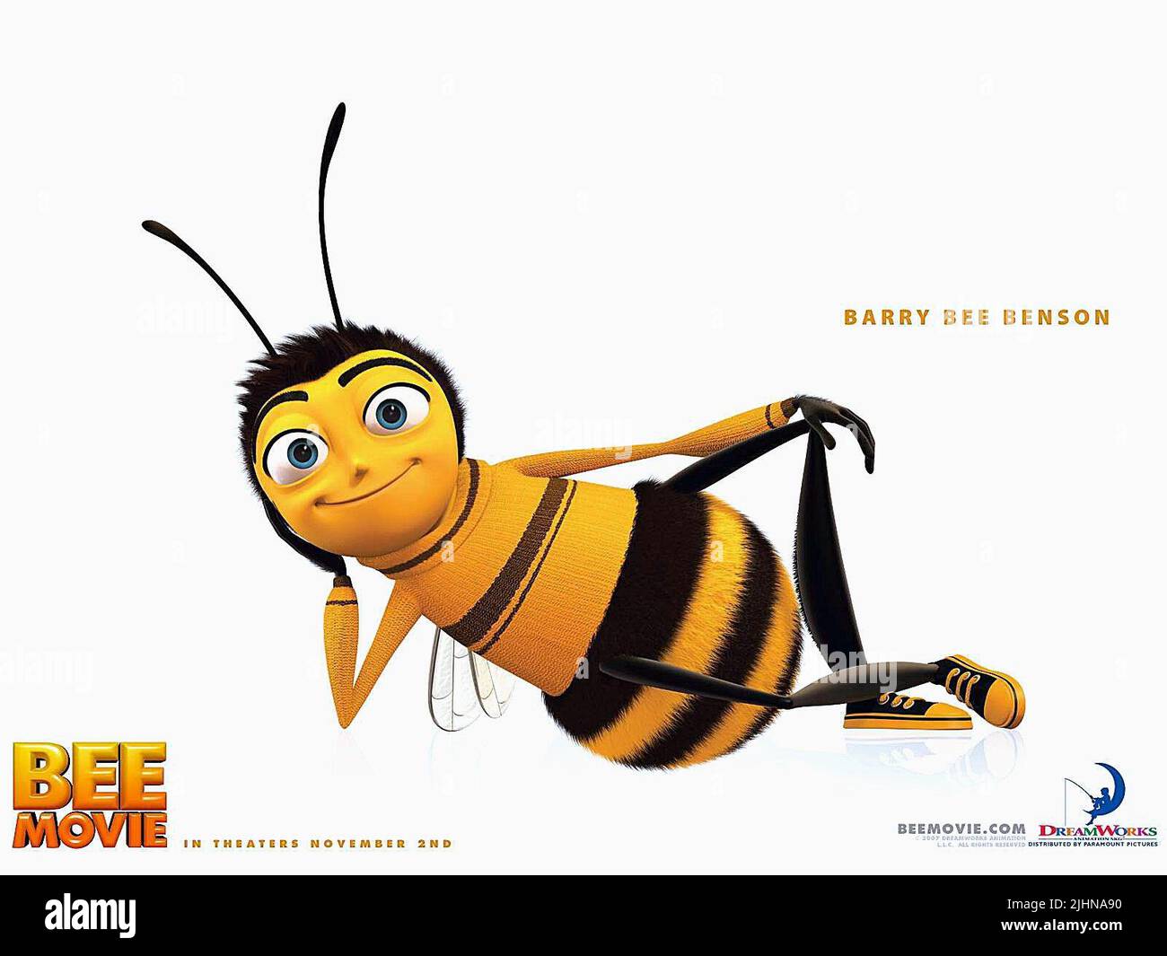 L'affiche de Barry B. Benson, 2007, Bee Movie Banque D'Images