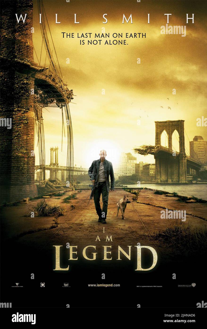 L'AFFICHE DE WILL SMITH, I Am Legend, 2007 Banque D'Images