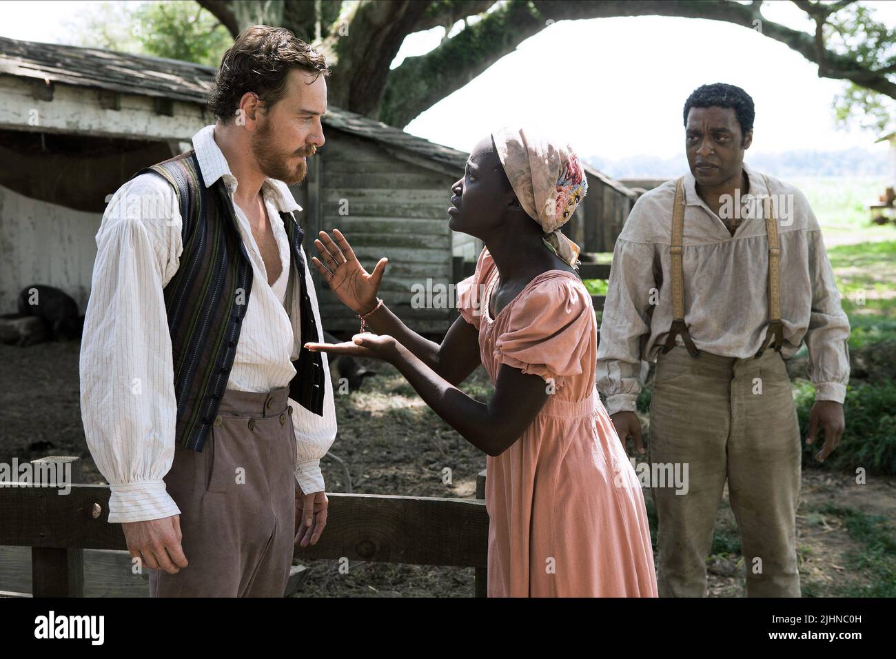 MICHAEL FASSBENDER, LUPITA NYONG'O, Chiwetel Ejiofor, 12 ans d'un esclave, 2013 Banque D'Images