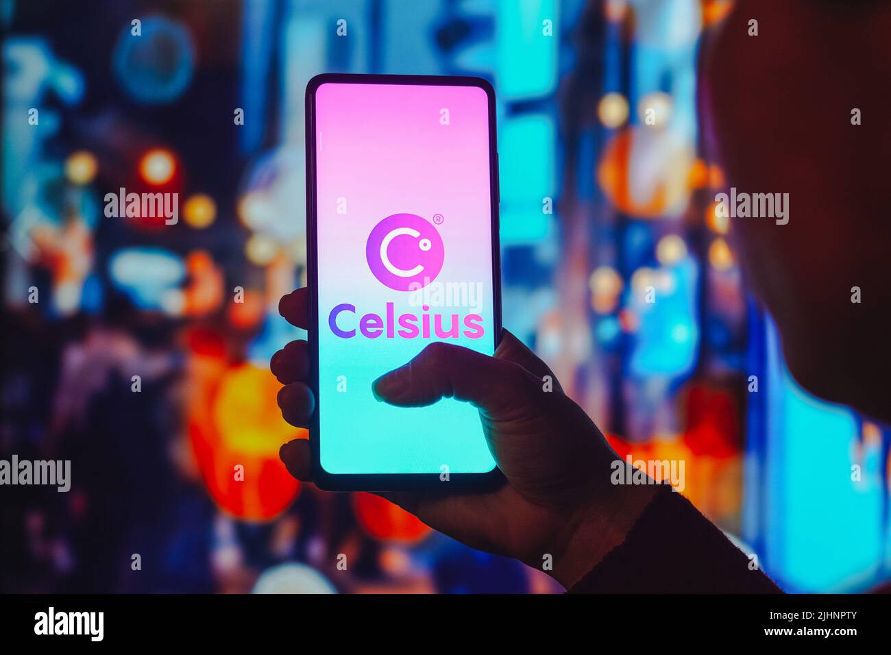 Brésil. 19th juillet 2022. Sur cette photo, le logo Celsius Network s'affiche sur l'écran d'un smartphone. Crédit : SOPA Images Limited/Alamy Live News Banque D'Images