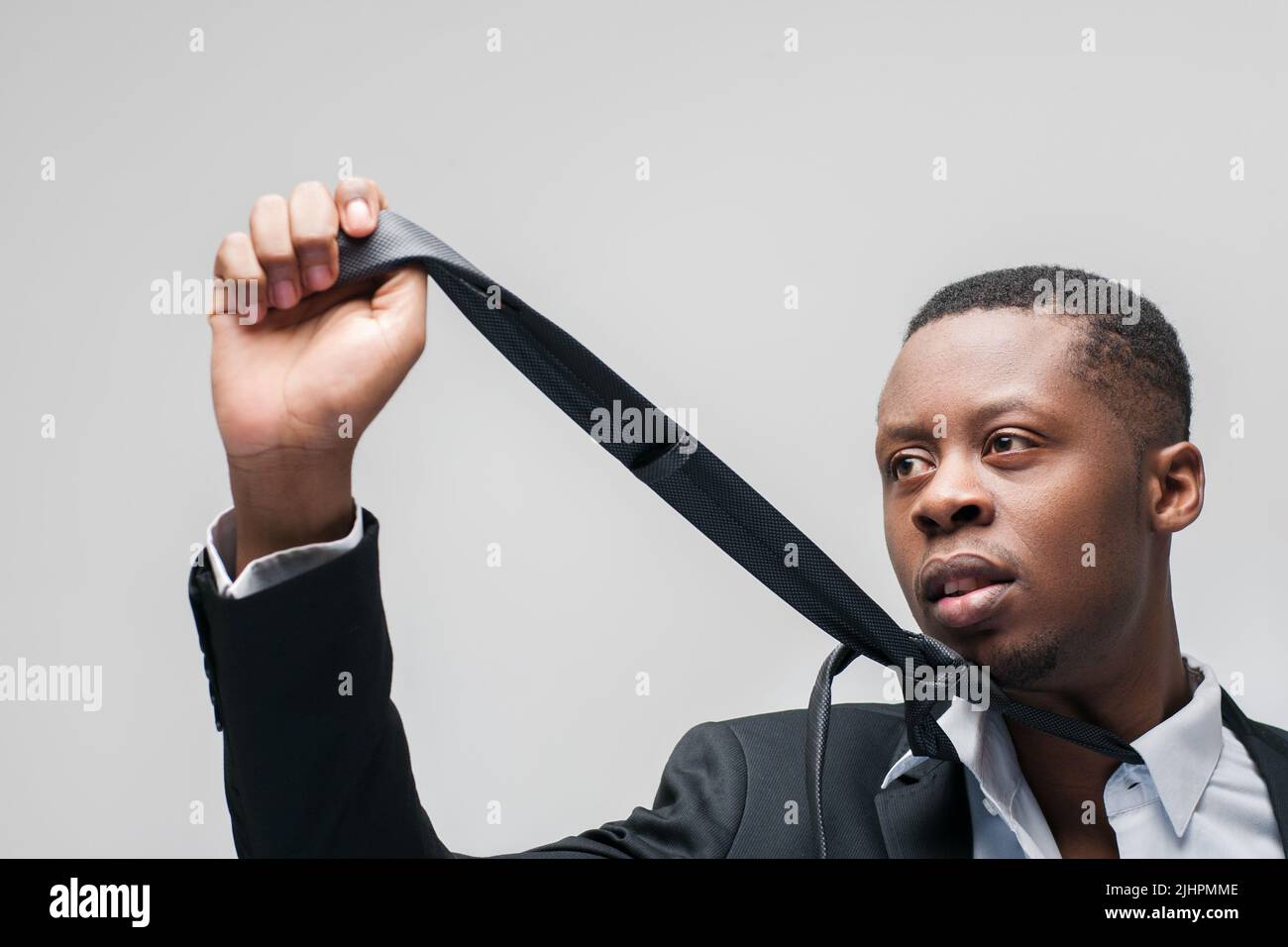 Travailleur afroaméricain. Manipuler le problème des personnes. Banque D'Images